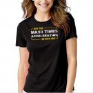 Star Wars May the Force Be With You Mass Times Acceleration Black T-shirt For Women