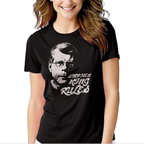 Stephen King Rules Black T-shirt For Women