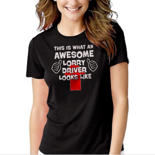 This Is What An Awesome Lorry Driver Looks Like - Scania Truck Black T-shirt For Women