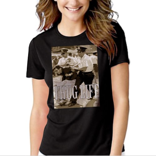 Throwback - Bernie Sanders Black T-shirt For Women