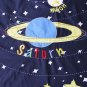 Solar System Space Blue Glow in Dark Twin Duvet Cover Bedding Set