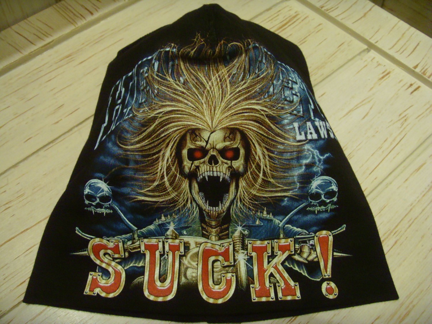 Skull SUCK Beanie Hat Heavy Metal Rock Band Snow Winter Ski Motorcycles Cap