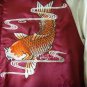 Japan KOI Fish Waterfall Sukajan Embroidery Baseball Souvenir Flight Jacket NWT