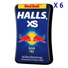 6 x HALLS XS Red Bull RedBull Mixed Fruits Flavored Sugar Free Candy Limited Time