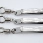 3 x Yant 5 Rows Ha Taew Authentic Stainless Steel Tweezers Hanging Amulets Clip