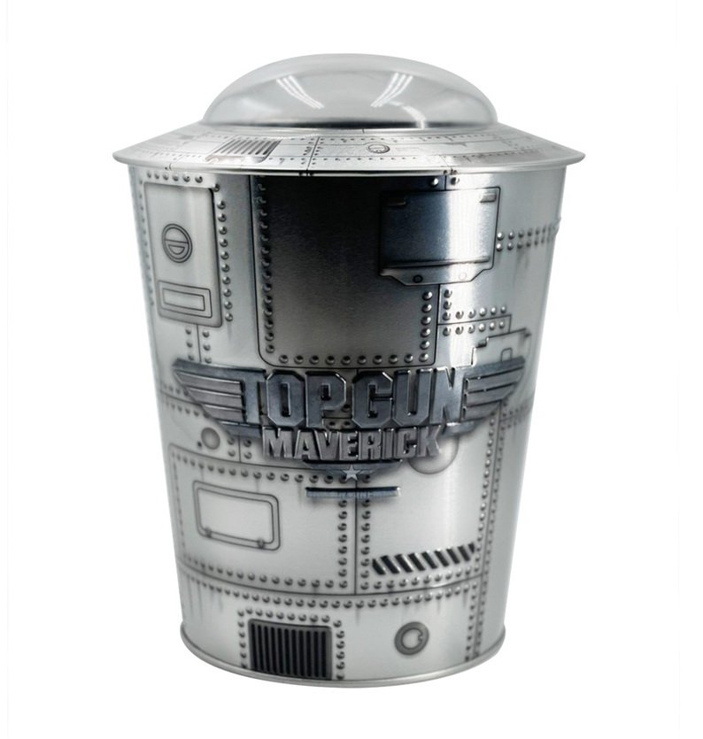 Top Gun Maverick Movie 3D Popcorn Bucket Tin Tub with Lid Limited Promotion