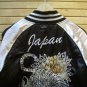 Japan TIGER Sukajan Embroidered Baseball Souvenir Flight Bomber Jumper Jacket Black White