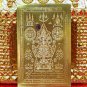 4 x Talisman Gold Plate Tao Wessuwan Giant God Mantra Lucky Thai Buddha Amulet
