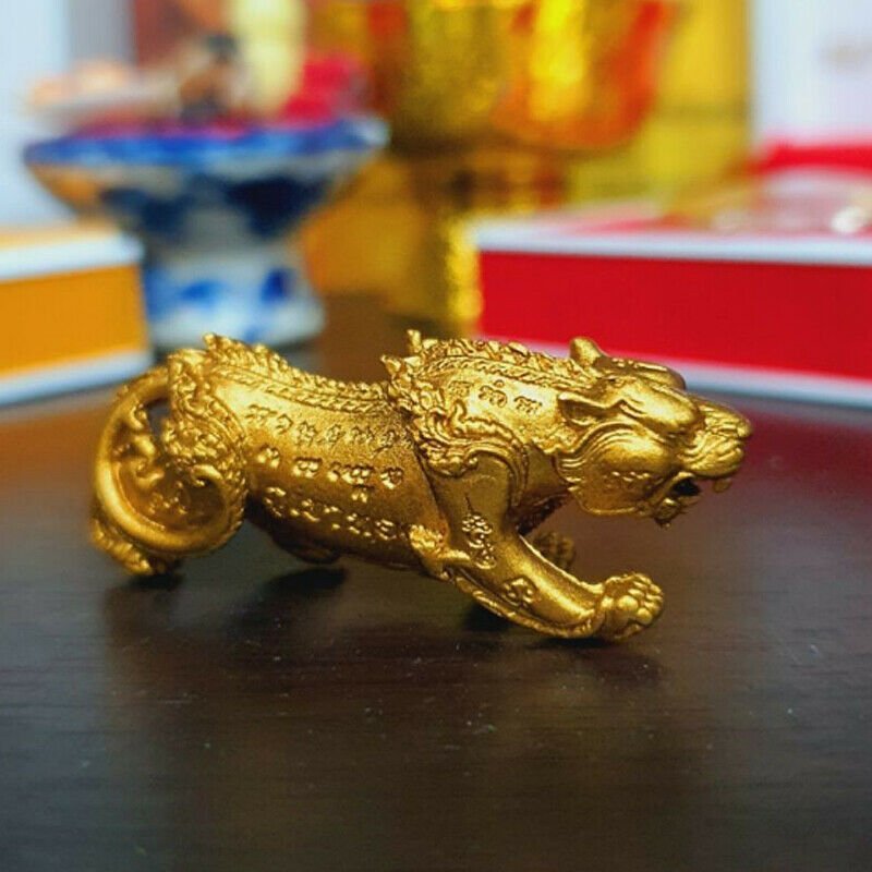 Thailand Tiger Talisman Wat Kao Aor Temple Life Magic Power Thai Buddhist Amulet