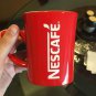 4 x Nescafe Red Cup Coffee Mug Collectible Red White Ceramic Tea Drink Classic Gift