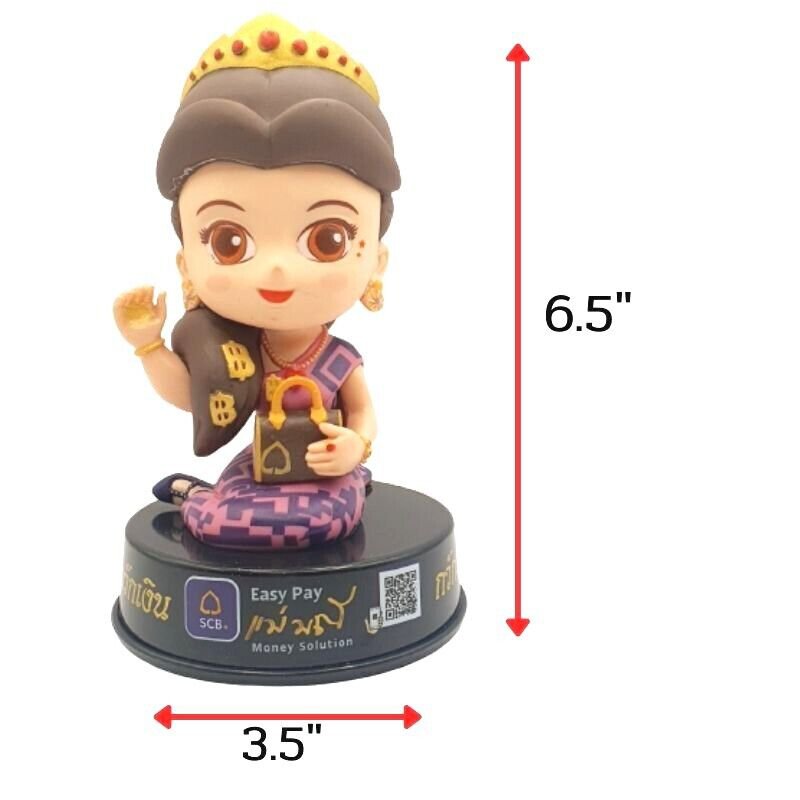Nang Kwak Figure Mae Manee Thailand Amulet Wealth Trade Success Business Rare