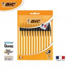 12 x Bic Ballpoint Pen Easy Glide Ink Black 0.7 mm. 12 Pcs/Pack Ball Point Pens