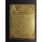 2 x 121 Type Spell Yant Sheet Gold Phra Somdej LP Toh Thai Amulet Talisman New