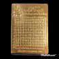 2 x 121 Type Spell Yant Sheet Gold Phra Somdej LP Toh Thai Amulet Talisman New