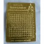 2 x 121 Type Spell Yant Sheet Gold Phra Somdej LP Toh Thai Amulet Talisman New