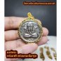 Phra Pidta LP Toh Talisman Gold Micron Pendant Thai Buddha Thailand Amulet Big