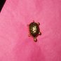 Gold Turtle Brooch Pin Monet Designer Signed Vintage