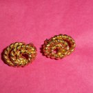 Vintage Gold Twisted Knot Post Earrings