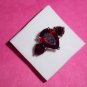 10Kt White Gold Filled Ring set with Ruby Red cz Stones size 9