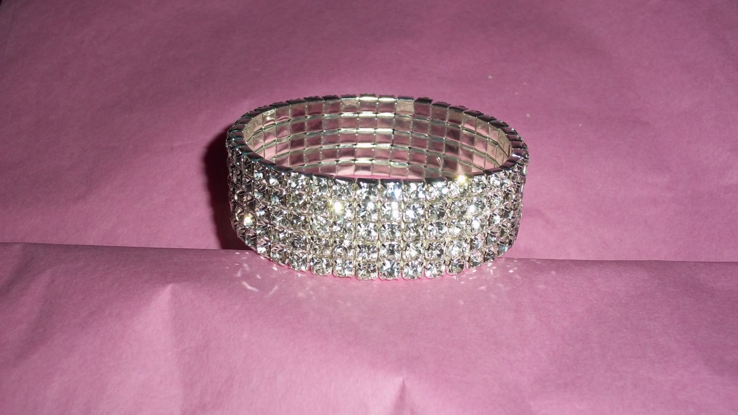 RHINESTONE STRETCH BANGLE BRACELET
