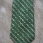CELINE Vintage Green Equestrian Print Tie.