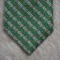 CELINE Vintage Green Equestrian Print Tie.