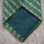 CELINE Vintage Green Equestrian Print Tie.