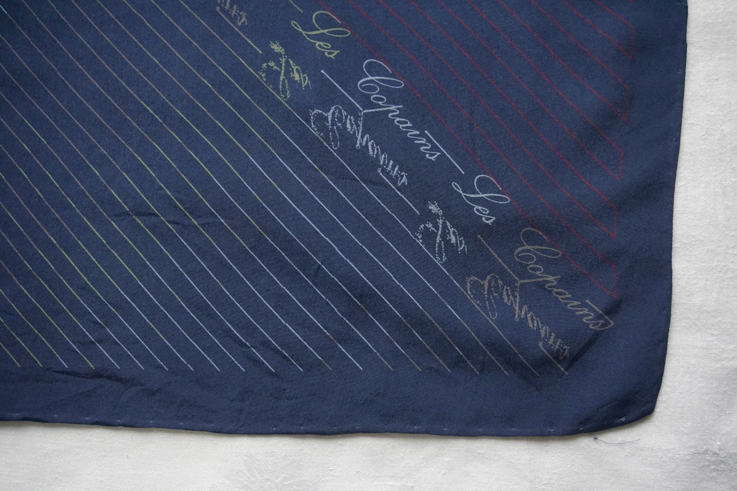LES COPAINS VINTAGE Geometric Print Scarf.