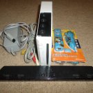 WHITE NINTENDO WII CONSOLE MARIO BUNDLE PLEASE READ BELOW WORKS!