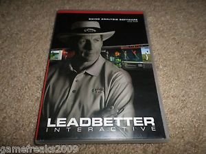 DAVID LEADBETTER INTERACTIVE SWING ANALYSIS SOFTWARE DVD-ROM GOLF DVD