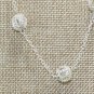Ralph Lauren gem studded accent jewelry necklace silver tone  9" NEW