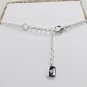 Ralph Lauren gem studded accent jewelry necklace silver tone  9" NEW
