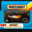 Matchbox Ford Model A / 1986 / MB 73 / Rare Unpunched Collection Card Blue Box
