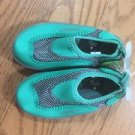 speedo kids beach, pool,  water parks, swimming shoes size M 7-8 green NWT