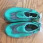 speedo kids beach, pool, water parks, swimming shoes size M 7-8 green NWT