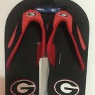 UGA UNIVERSITY OF GEORGIA Men's  Forever collectibles Flip Flops Size L