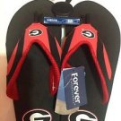 UGA UNIVERSITY OF GEORGIA Men's  Forever collectibles Flip Flops Size M 9-10