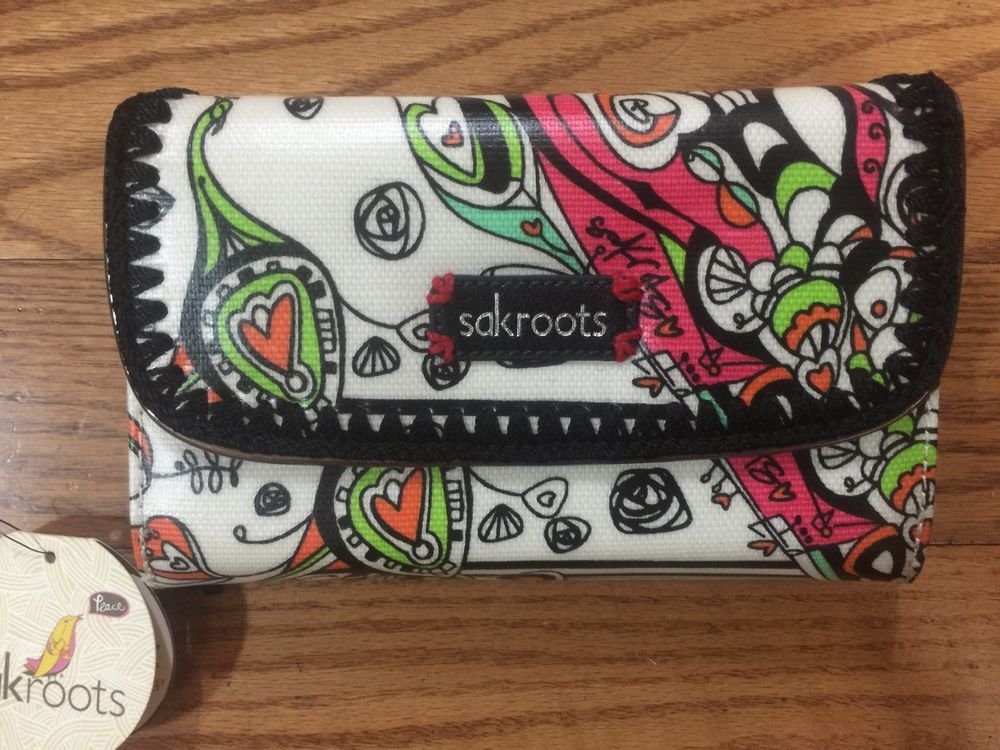 Sakroots Artist Circle XL Wallet New womens cluth style 106379 great, daily use
