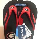 UGA UNIVERSITY OF GEORGIA Men's  Forever collectibles Flip Flops Size Small -7-8