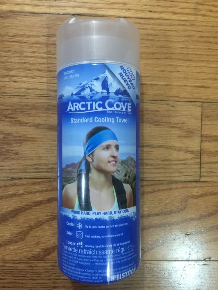 New Artic Cove Standard Cooling Towel  , blue & gray exercise running yoga gym