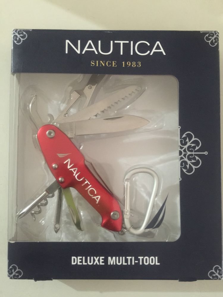 NAUTICA DELUXE MULTI TOOL ALL IN ONE CAMPING, OUTDOOR KNIFE, SAW BLADE, NEW