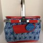 New Cynthia Rowley Insulated Picnic Cooler/Shopping Basket camping, , outdoor