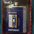 WINK Drinkman Walkman Stereo Boombox Drinking Flask 7oz New In Box Hard To Find