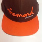 Diamond Supply Co Snapback Hat "OG Script" (Brown/Orange)
