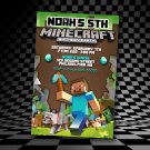 BD #111 Stave Minecraft Birthday Invitation
