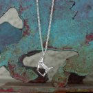 Equestrian Halter Horse Pendant with 18" Chain Sterling Silver