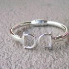 Unique and Beautiful Equestrian Bit Bangle Spring Open Hinge Bangle Bracelet