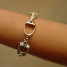 Stirrup Belt Buckle Bracelet Horse Silver Great Detail Equestrian Jewelry
