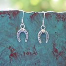 Horseshoe Sterling Silver Earrings Equestrian Jewelry,Horseshoe Jewelry