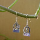Hunter Jumper Over Brick Fence Charm Earrings ,Hunter Jumper Jewelry Gifts